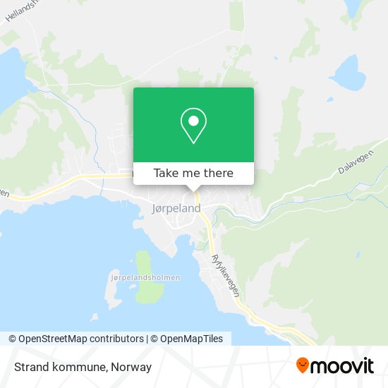 Strand kommune map
