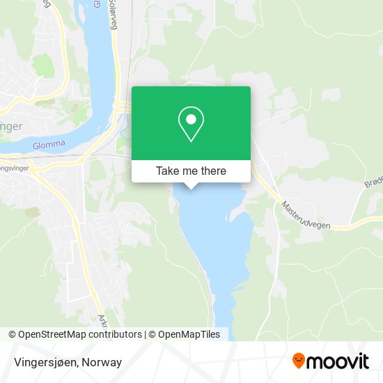 Vingersjøen map