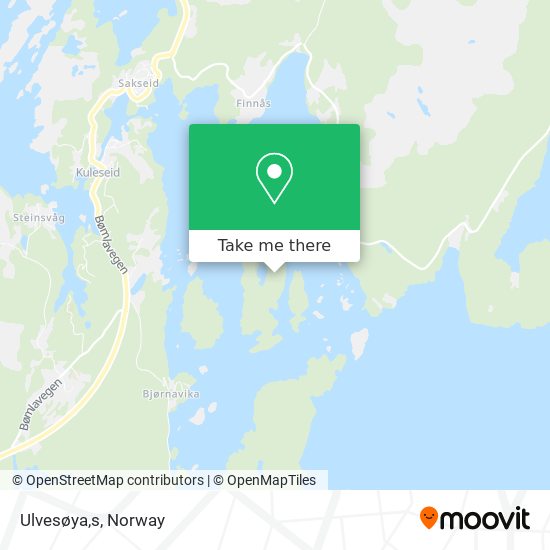 Ulvesøya,s map