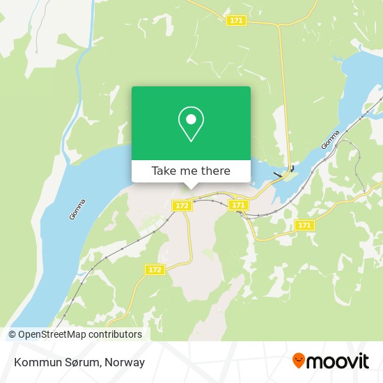 Kommun Sørum map