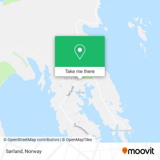 Sørland map