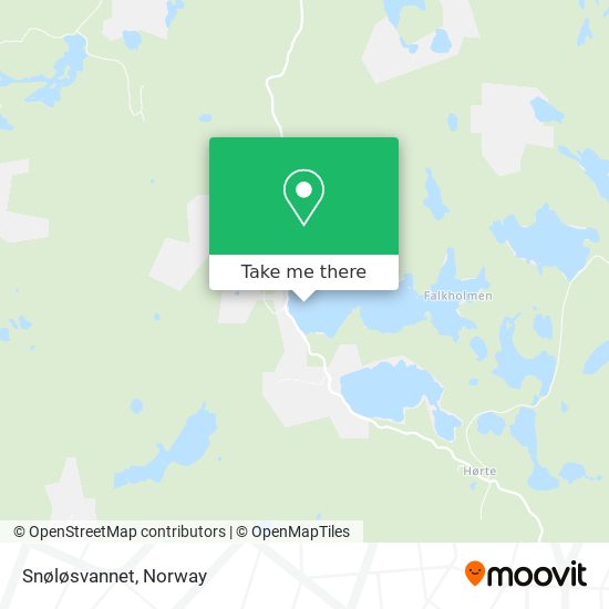 Snøløsvannet map