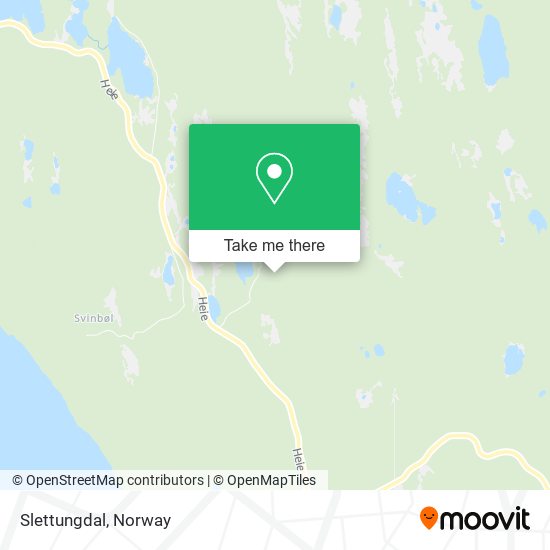 Slettungdal map