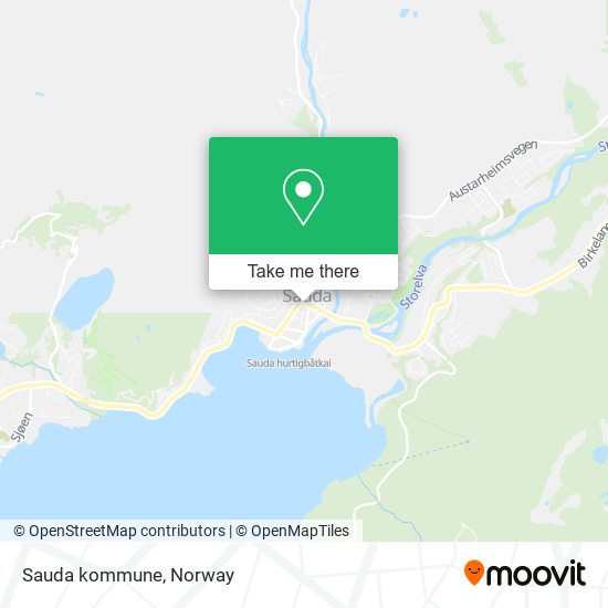 Sauda kommune map