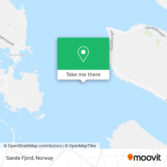 Sande Fjord map