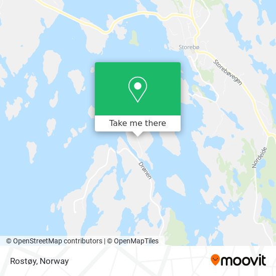 Rostøy map