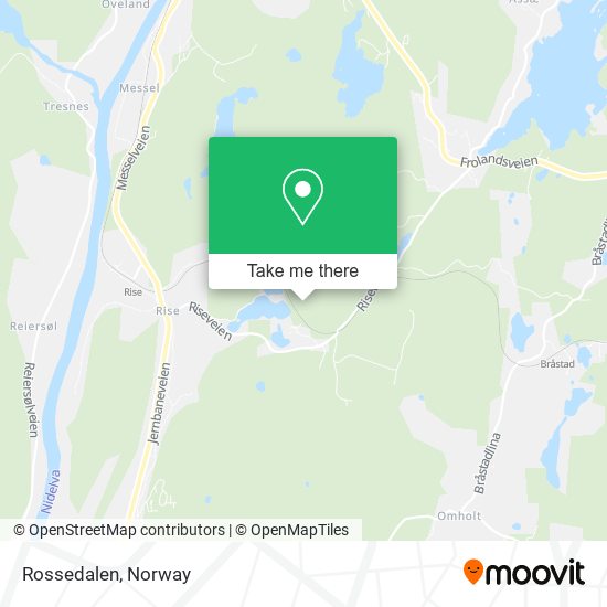 Rossedalen map