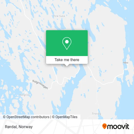 Rørdal map