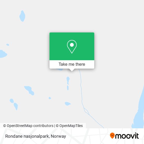 Rondane nasjonalpark map