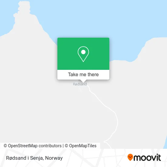 Rødsand i Senja map