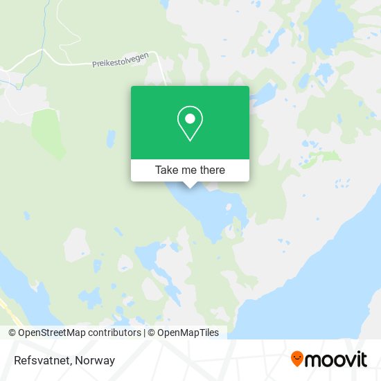 Refsvatnet map