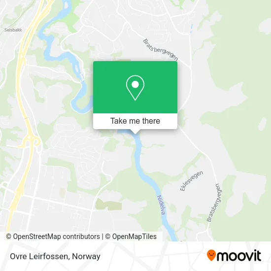 Ovre Leirfossen map