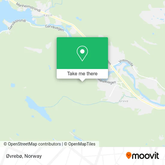 Øvrebø map