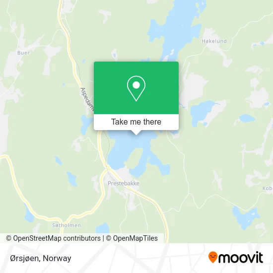 Ørsjøen map