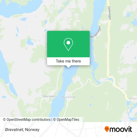 Ørevatnet map