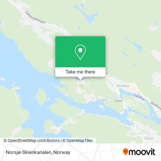 Norsjø-Skienkanalen map