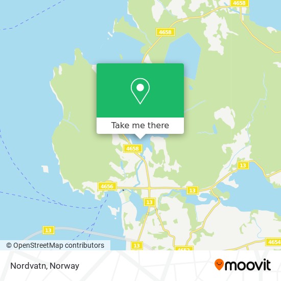 Nordvatn map