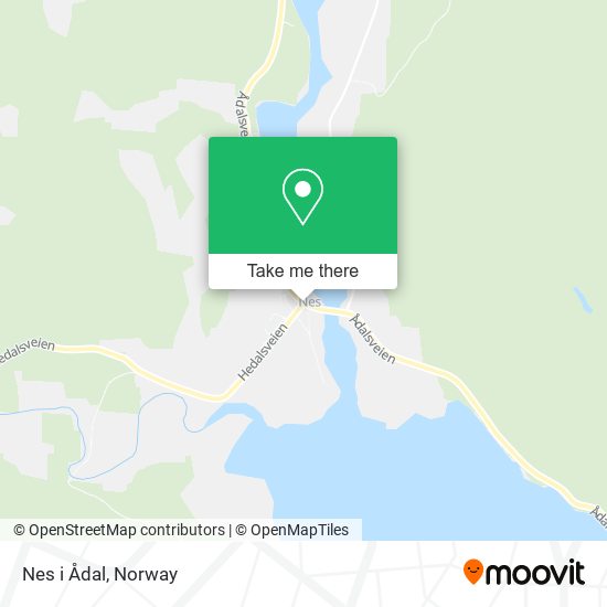 Nes i Ådal map