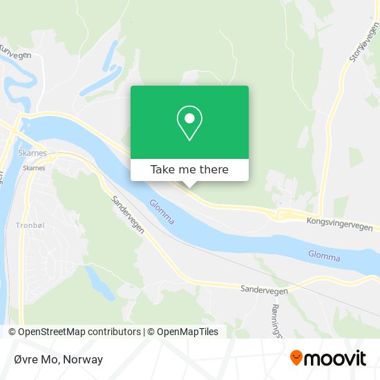 Øvre Mo map