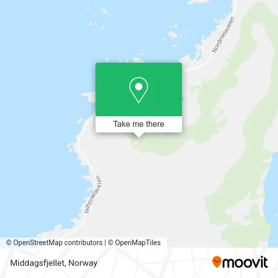 Middagsfjellet map