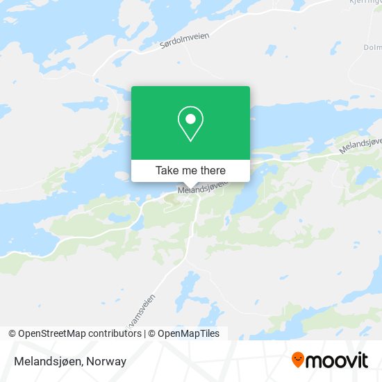 Melandsjøen map