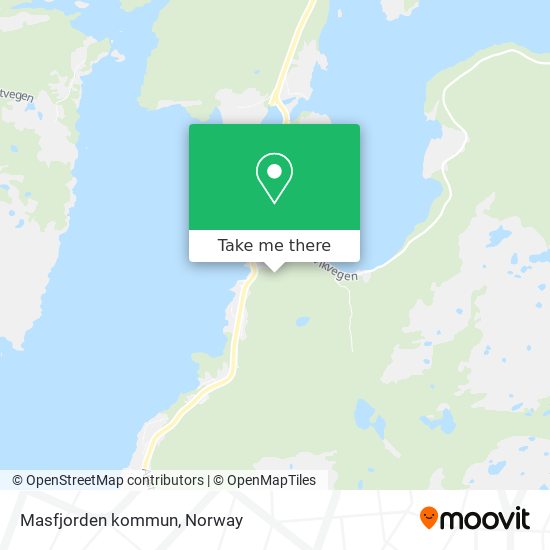 Masfjorden kommun map