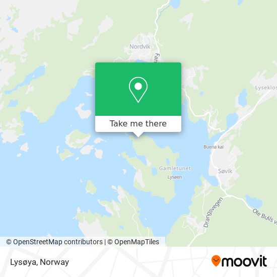 Lysøya map
