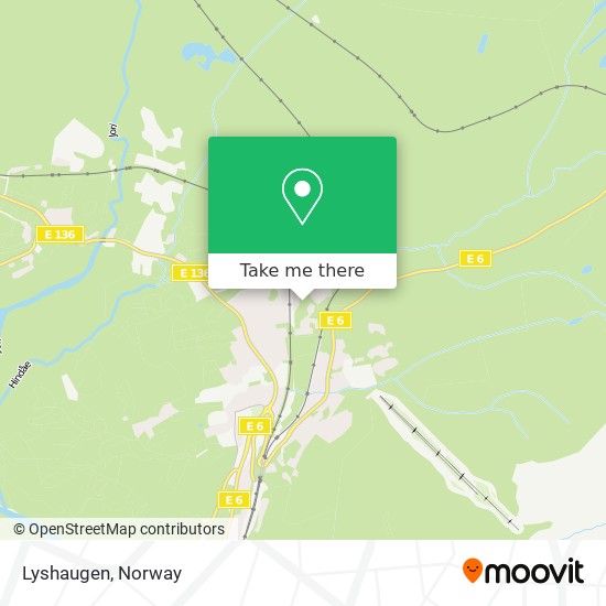 Lyshaugen map