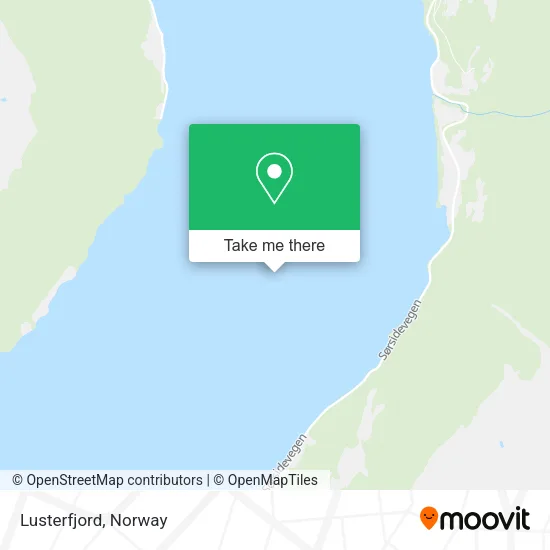 Lusterfjord map