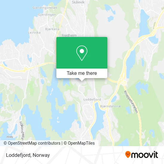 Loddefjord map