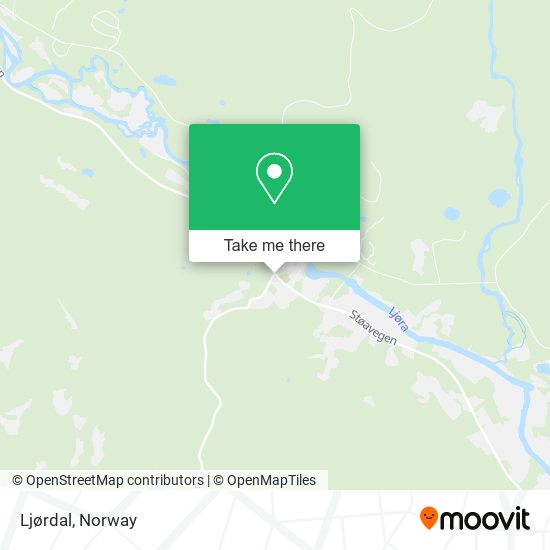 Ljørdal map