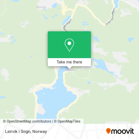 Leirvik i Sogn map