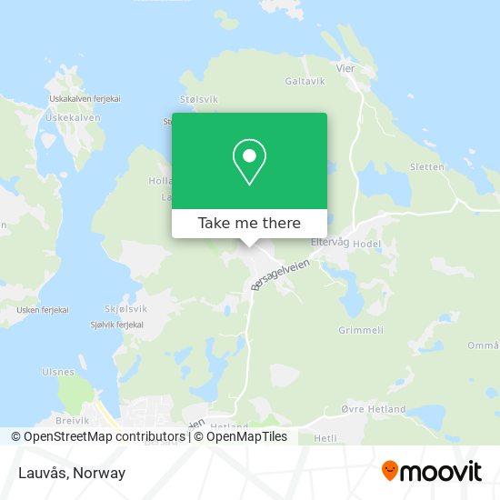 Lauvås map