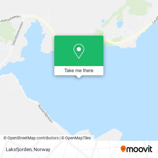 Laksfjorden map