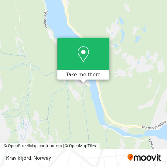 Kravikfjord map