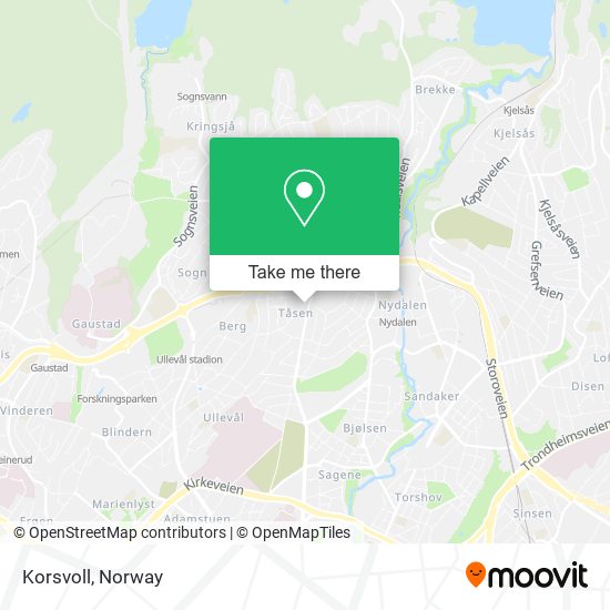 Korsvoll map