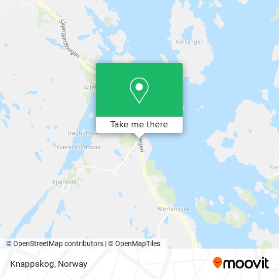 Knappskog map