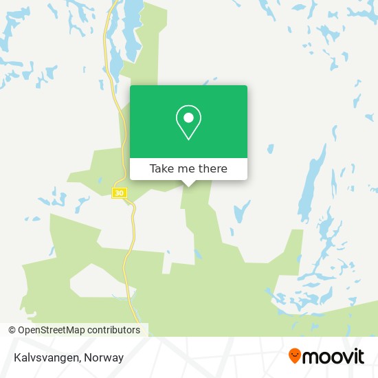 Kalvsvangen map