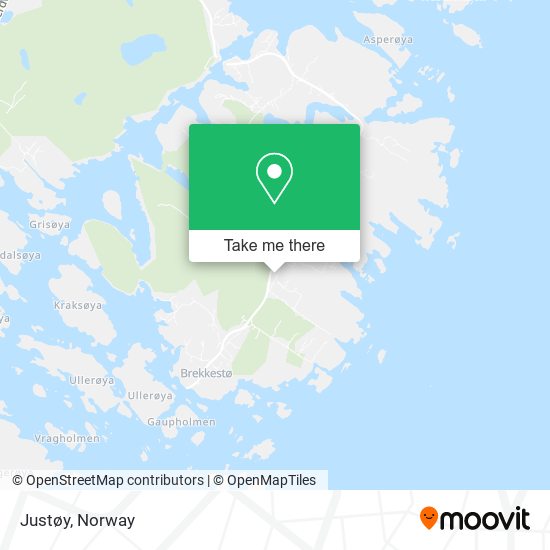 Justøy map