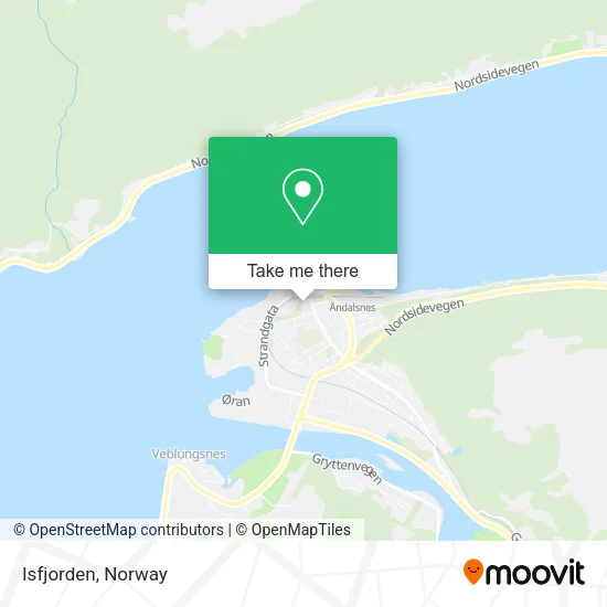 Isfjorden map