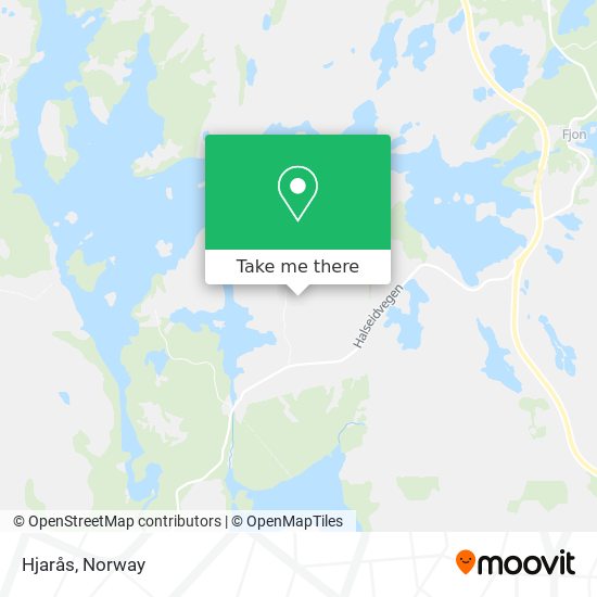 Hjarås map