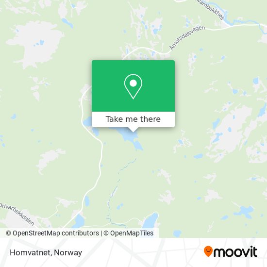 Homvatnet map