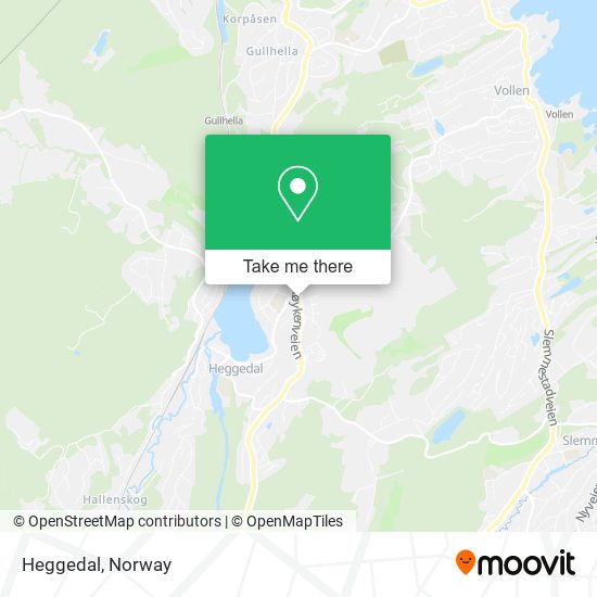 Heggedal map