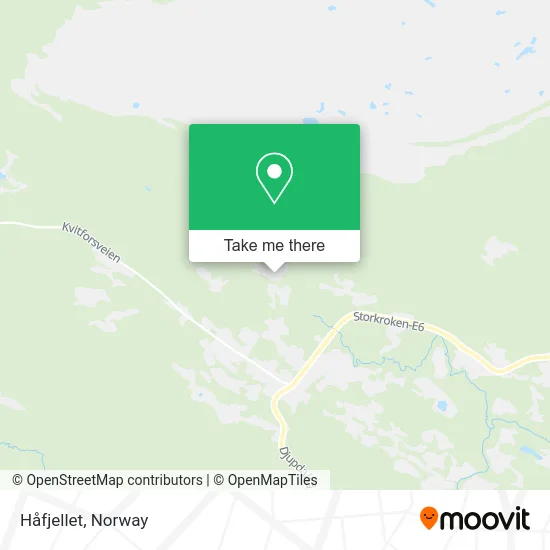 Håfjellet map