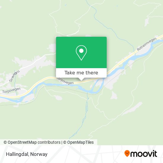 Hallingdal map