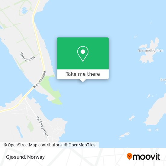 Gjøsund map