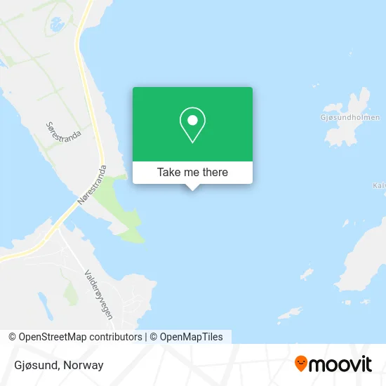 Gjøsund map