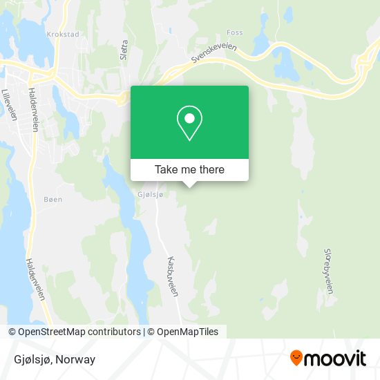 Gjølsjø map