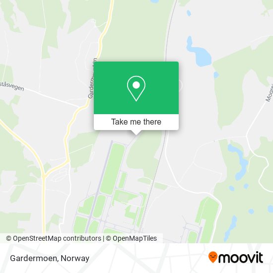 Gardermoen map