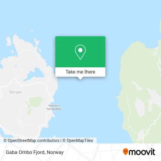 Gaba Ombo Fjord map